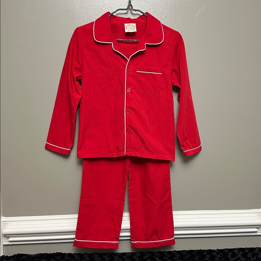 The Beaufort Bonnet Company 2 pc red pajama set Sz 10